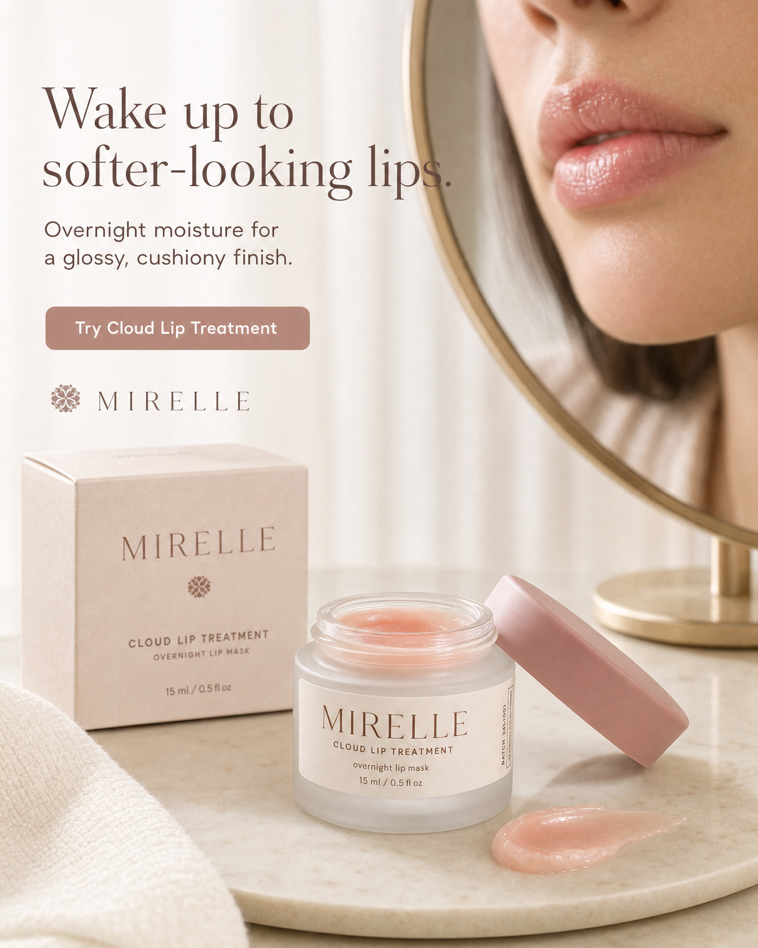 MIRELLE Cloud Lip Treatment beauty ad case study