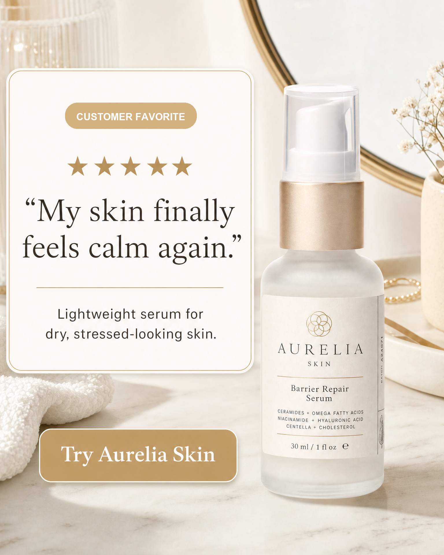 AURELIA SKIN review ad case study